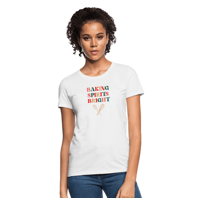 Baking Spirits Bright T-Shirt (Women's) - white