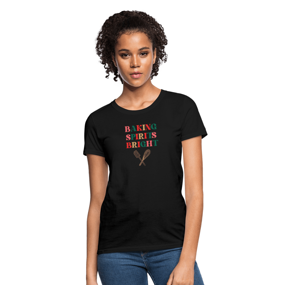 Baking Spirits Bright T-Shirt (Women's) - black