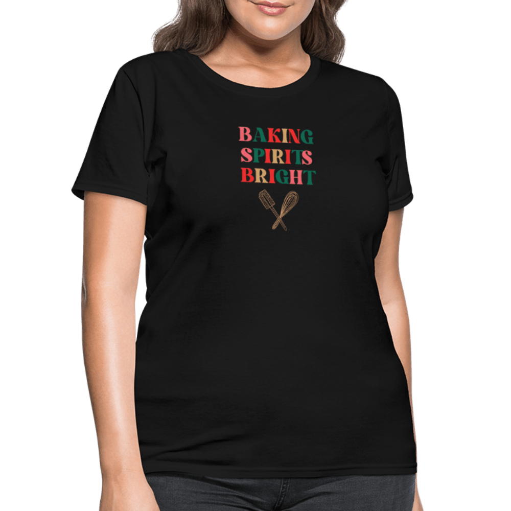 Baking Spirits Bright T-Shirt (Women's) - black