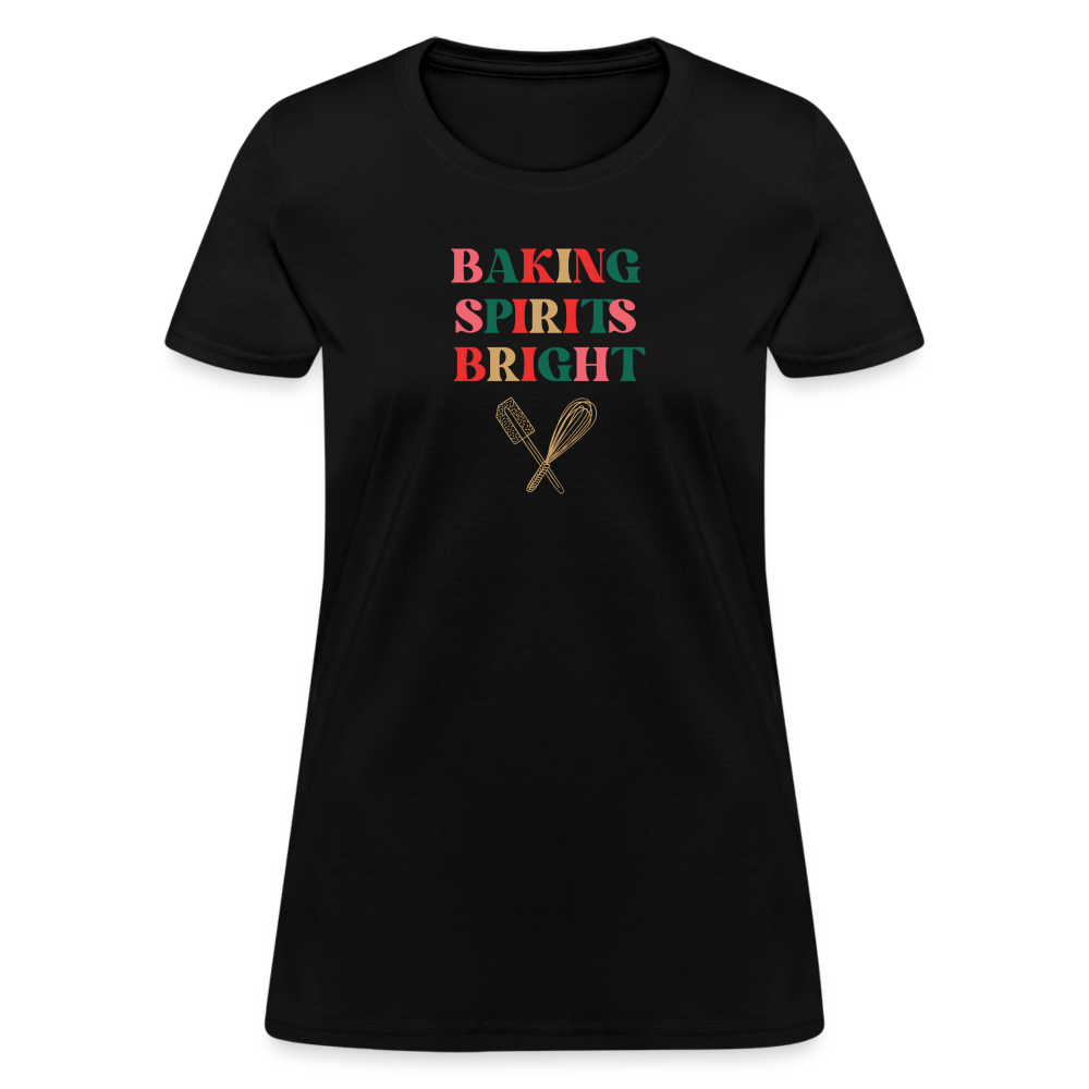 Baking Spirits Bright T-Shirt (Women's) - black