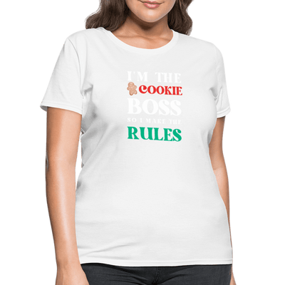 I'm The Cookie Boss T-Shirt (Women's) - white