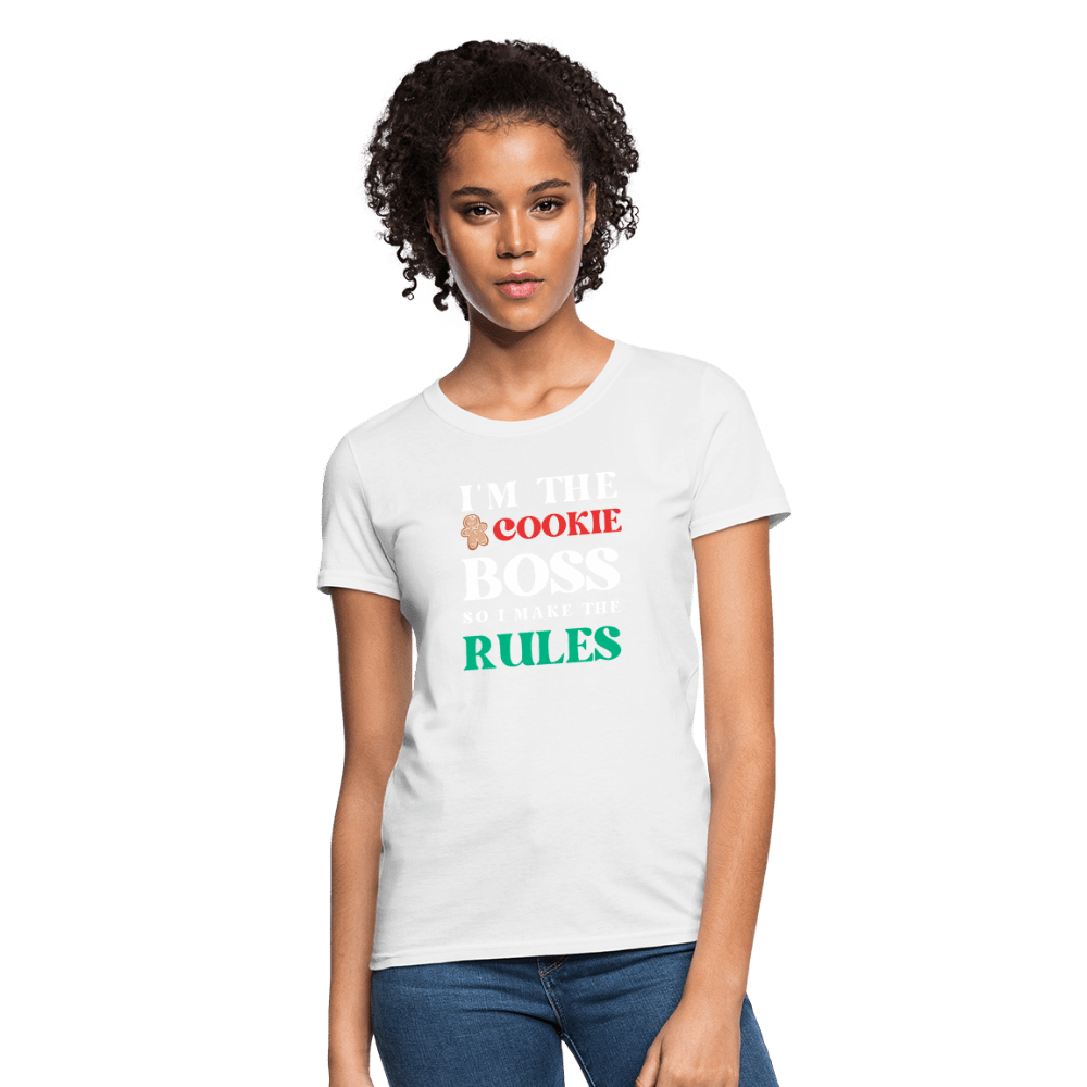 I'm The Cookie Boss T-Shirt (Women's) - white