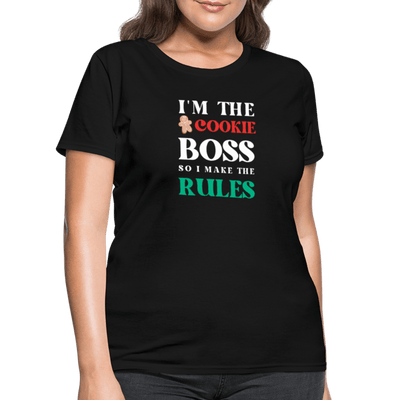 I'm The Cookie Boss T-Shirt (Women's) - black