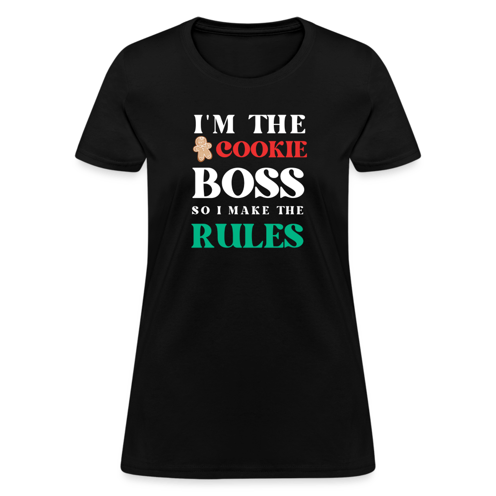 I'm The Cookie Boss T-Shirt (Women's) - black