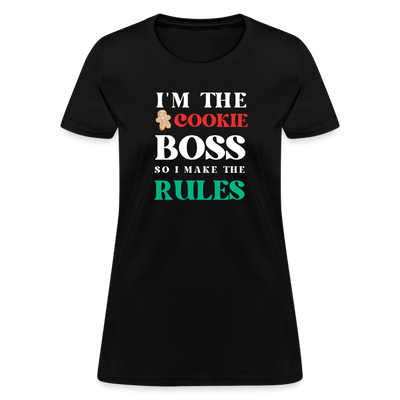 I'm The Cookie Boss T-Shirt (Women's) - black