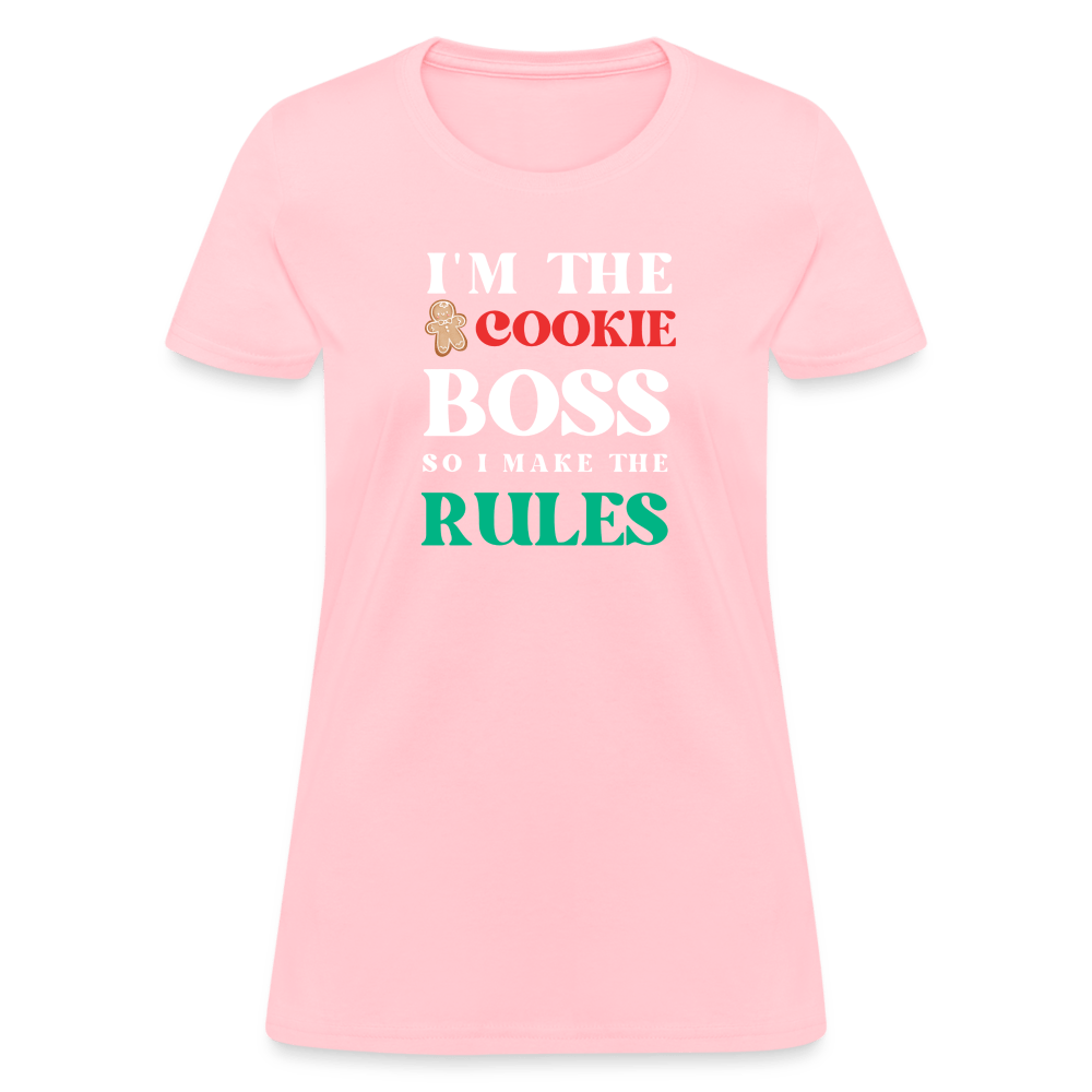 I'm The Cookie Boss T-Shirt (Women's) - pink