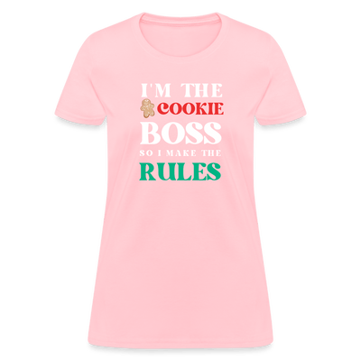 I'm The Cookie Boss T-Shirt (Women's) - pink
