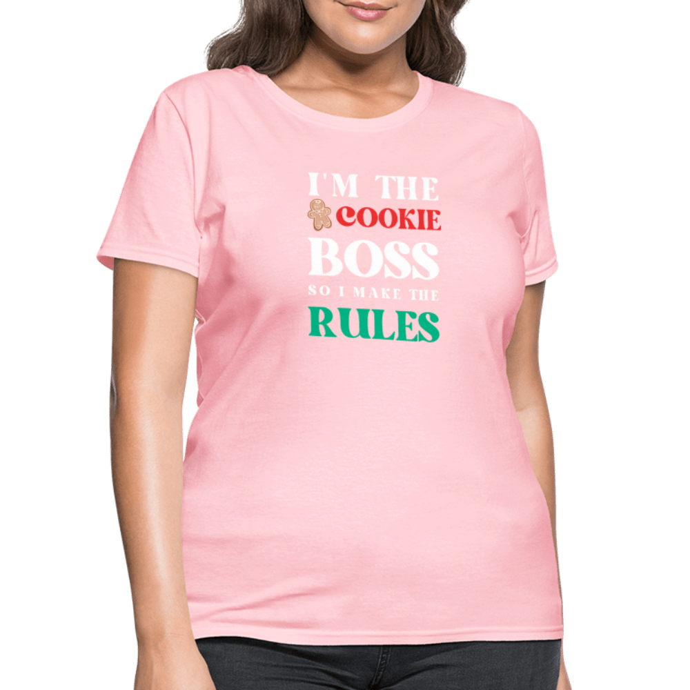 I'm The Cookie Boss T-Shirt (Women's) - pink