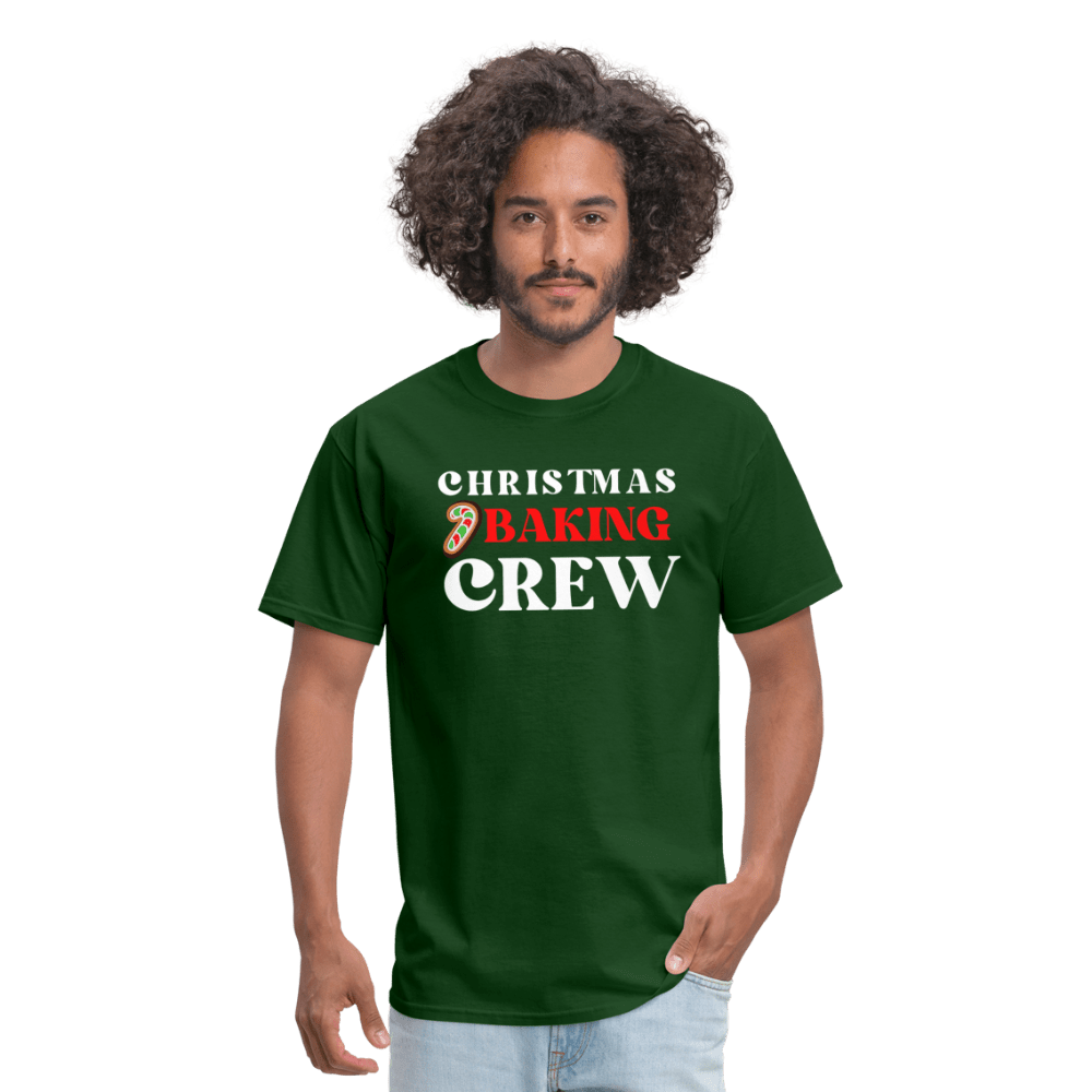 Christmas Baking Crew T-Shirt - forest green