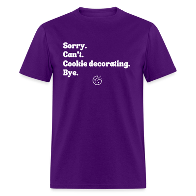 Cookie Decorating T-Shirt (Unisex) - purple