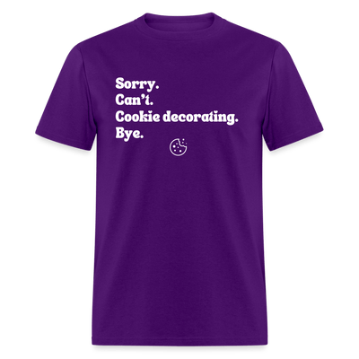 Cookie Decorating T-Shirt (Unisex) - purple