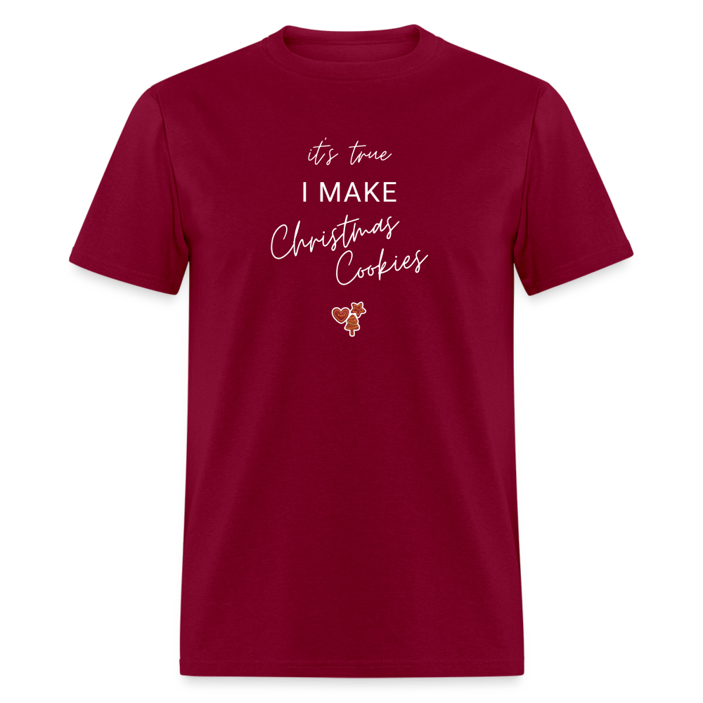 I Make Christmas Cookies (Unisex) - burgundy