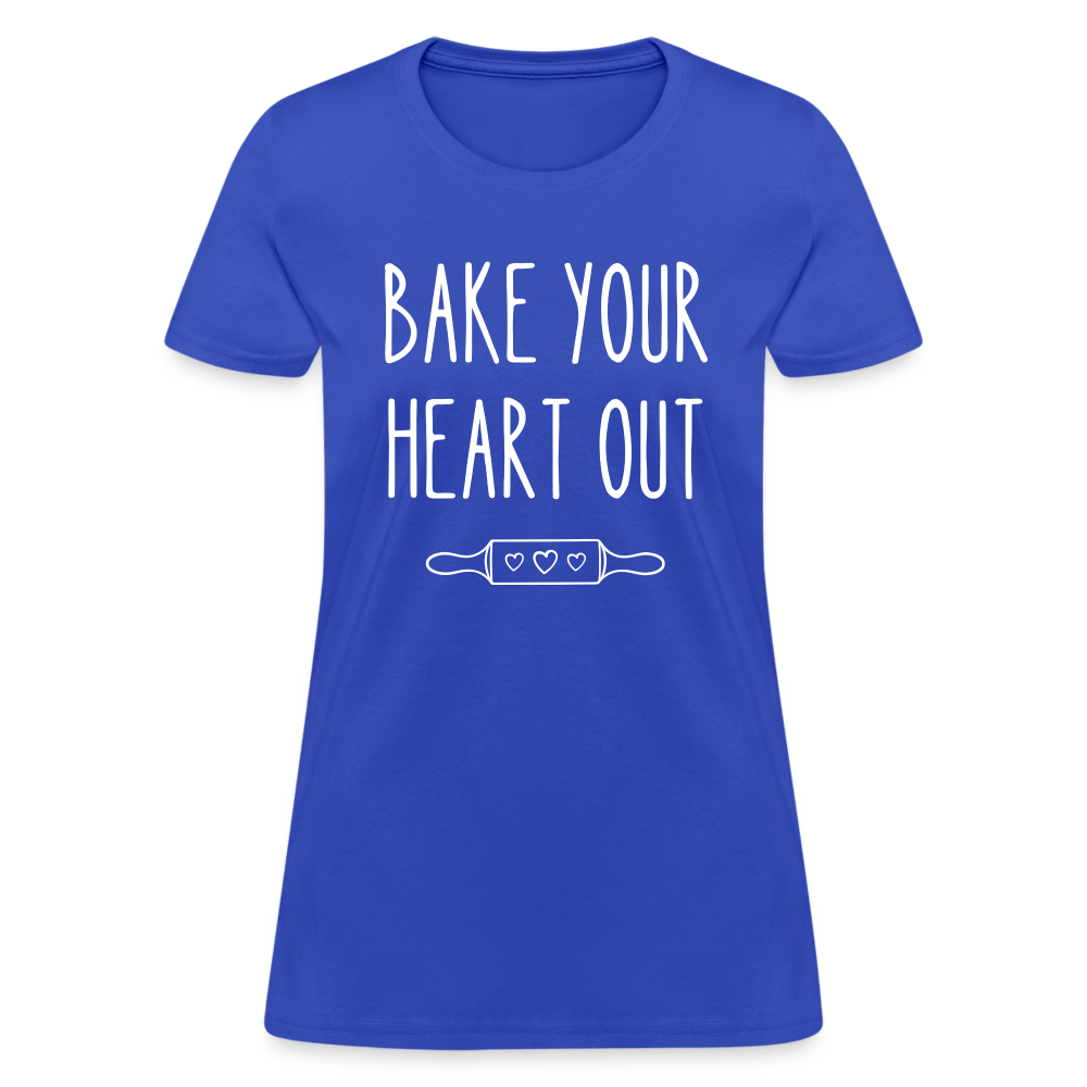 Bake Your Heart Out T-Shirt (Women's) - royal blue
