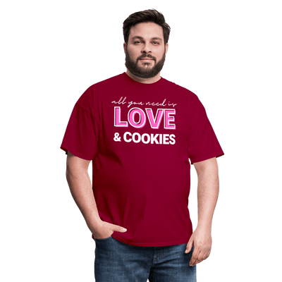Love & Cookies T-Shirt (Unisex) - dark red