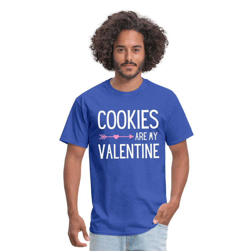 Cookies Are My Valentine - royal blue
