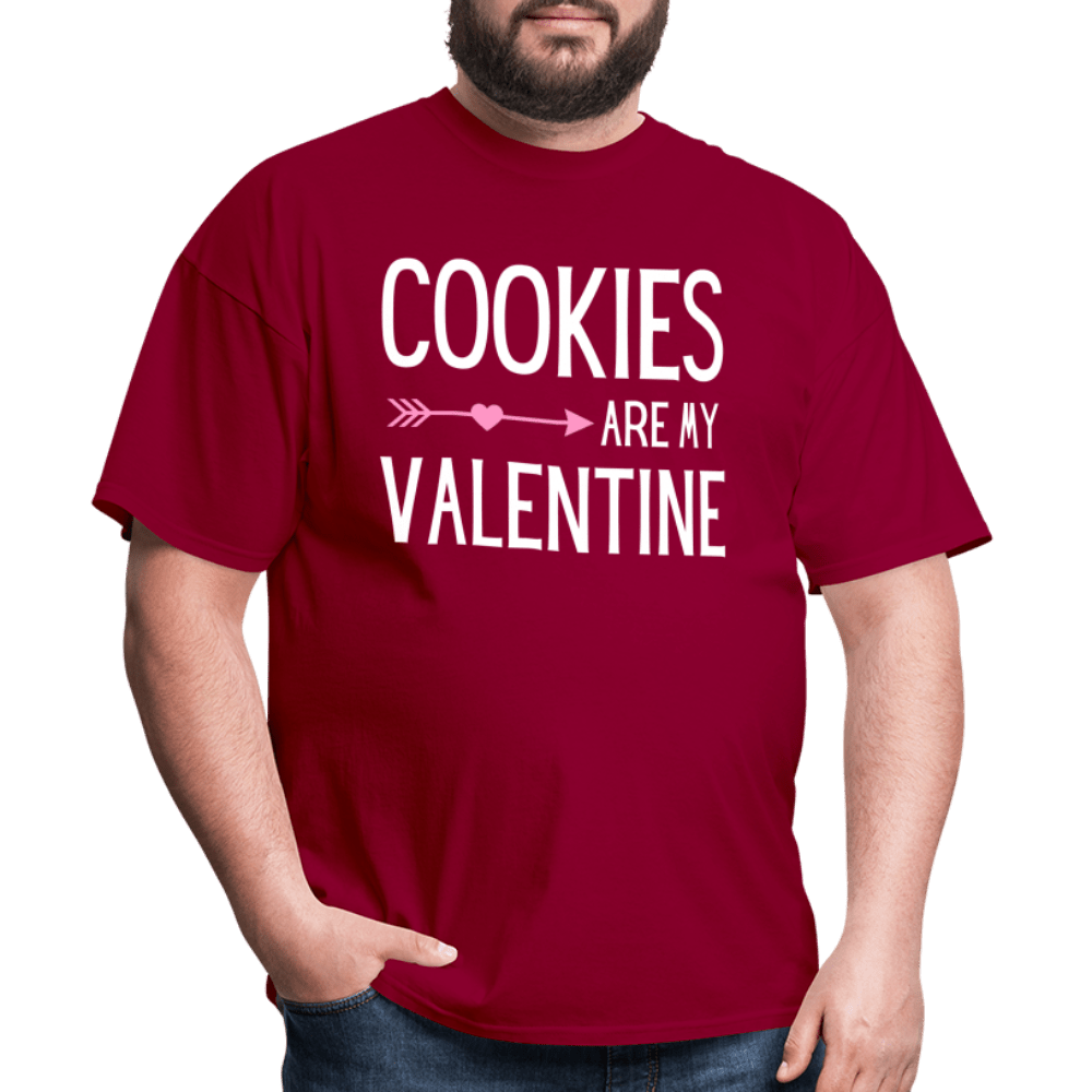 Cookies Are My Valentine - dark red